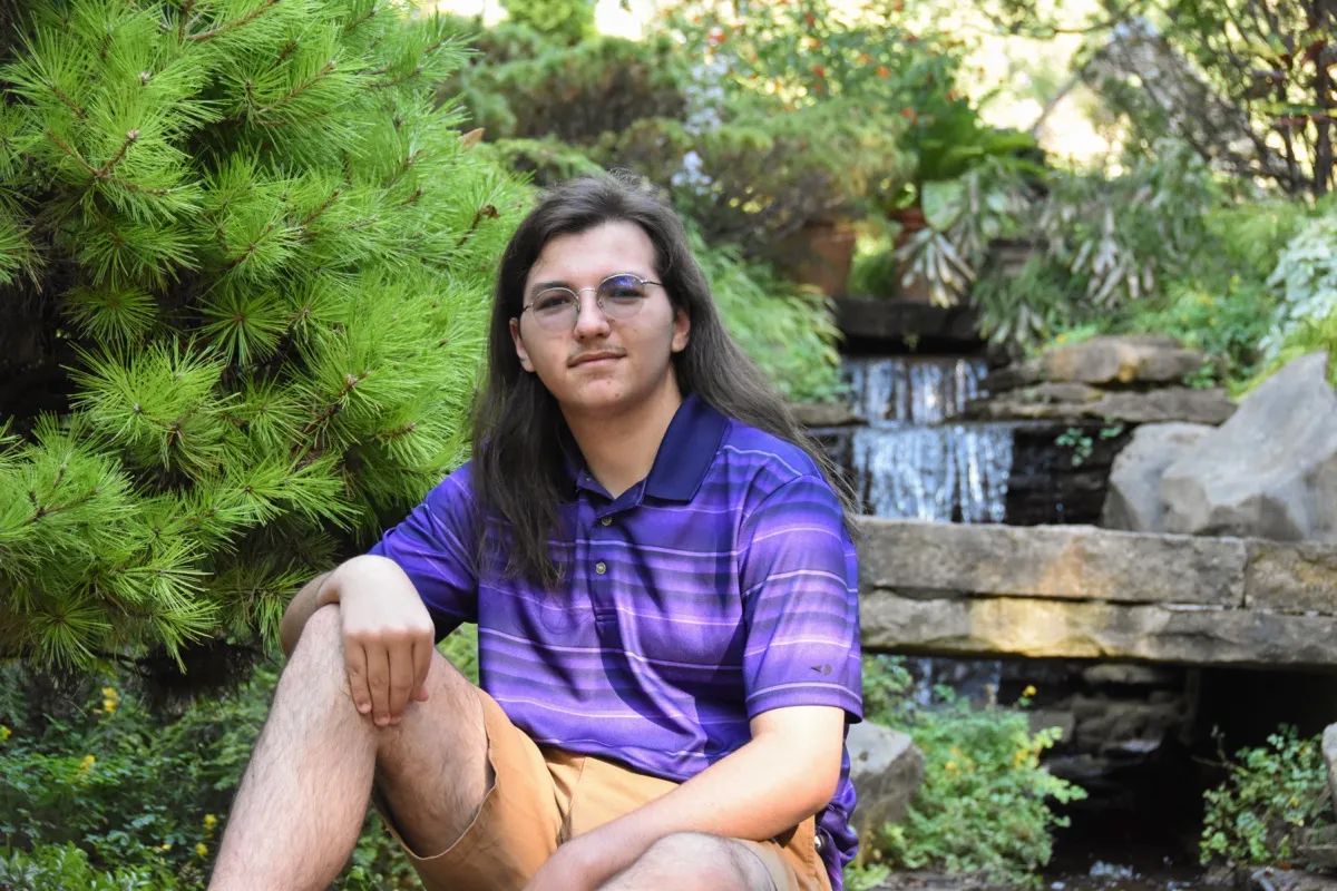 Young athlete in action during youth sports game