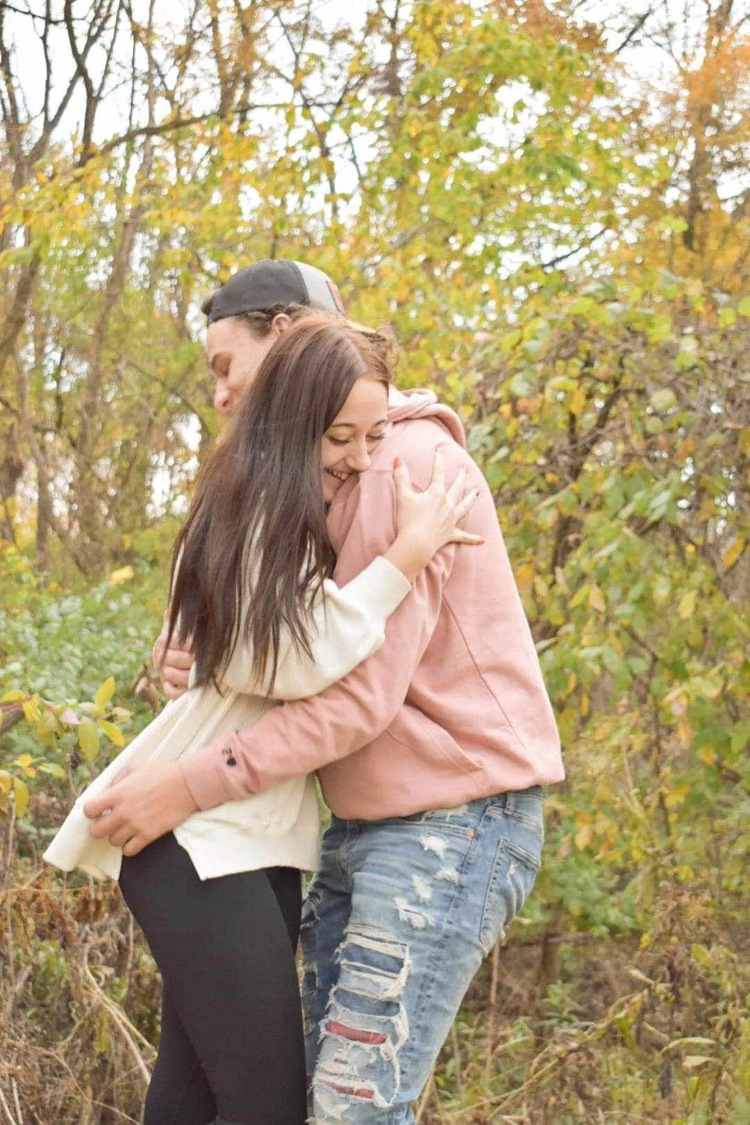 Intimate family moment during portrait session
